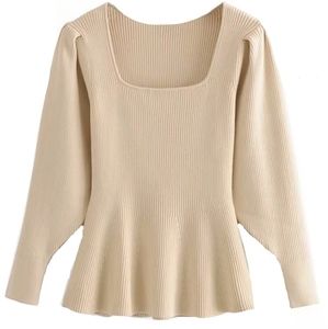 Square neck sweater top